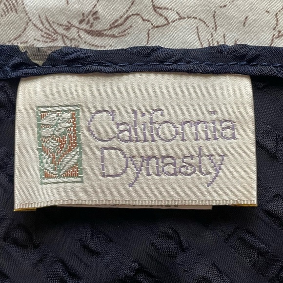 Vintage California Dynasty Sheer Dark Floral Camo Slip Dress Small 90s Romantic - Picture 7 of 10